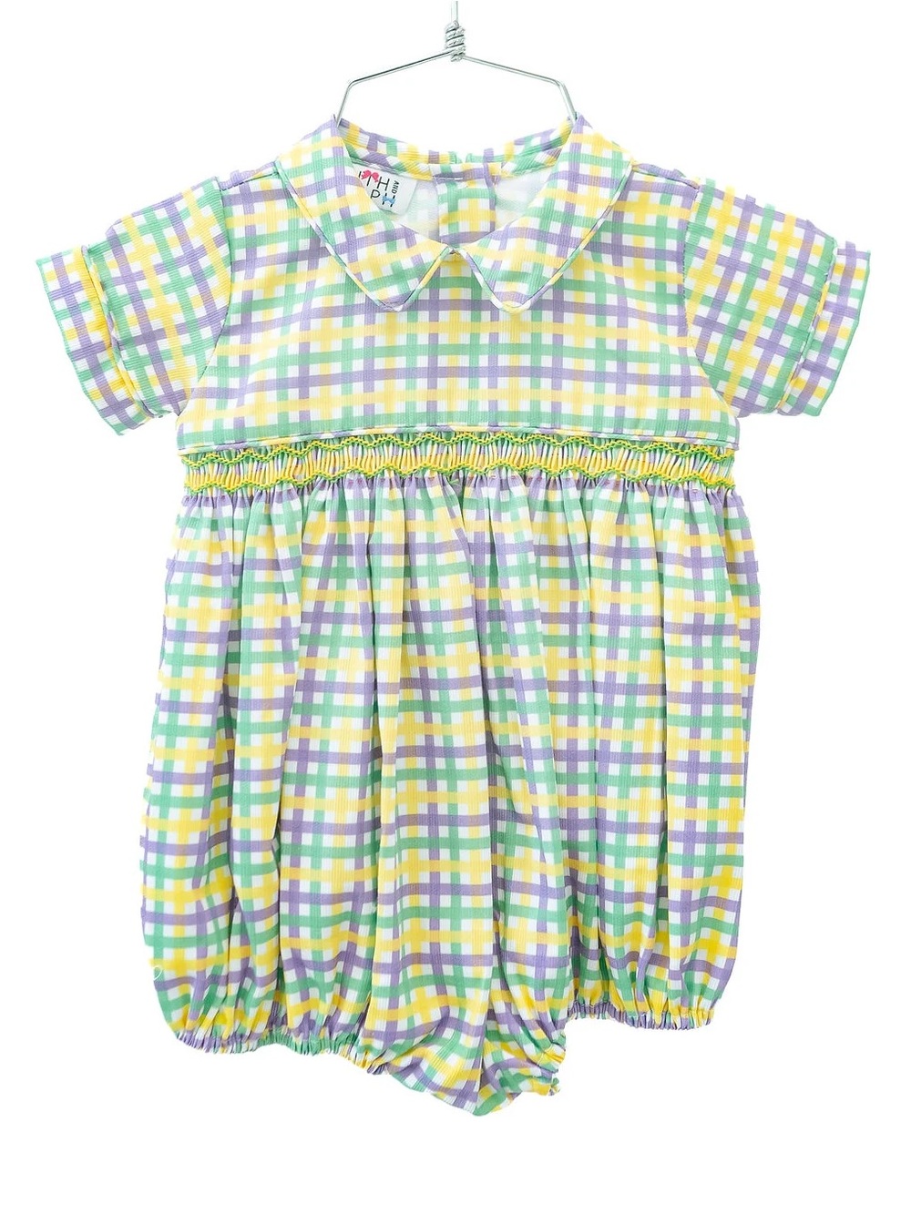 BOYS SMOCKED MARDI GRAS BUBBLE - RUTH & RALPH